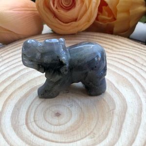 Labradorite Crystal Elephant